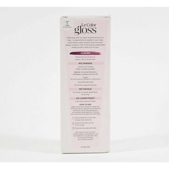 L'Oreal One Step Le Color Gloss One Step Toning Condition Shine Auburn, 3 Boxes - Picture 5 of 6